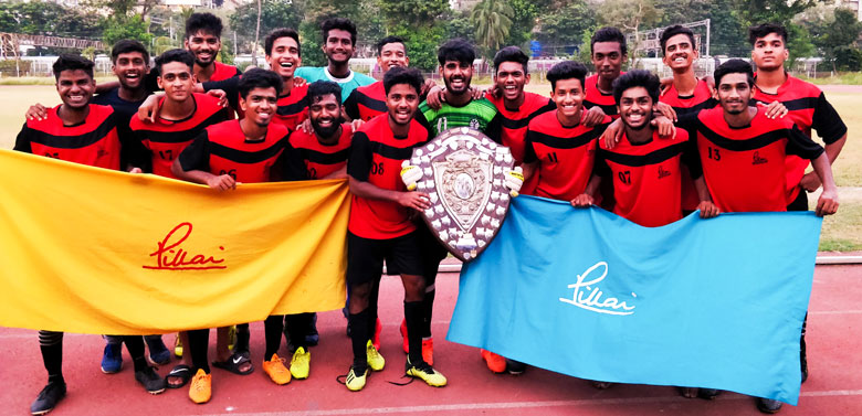 Pillai College crowed the 2018 Mumbai University Football Champions