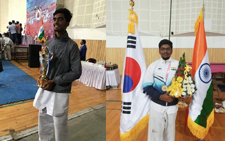 Pillai Taekwondo stars strikes Gold at National Level Championship
