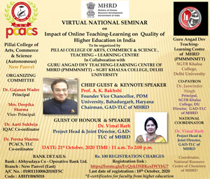 Virtual National Seminar on 