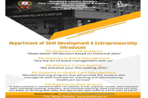 Department of Skill Development & Entrepreneurship introduces PG Diploma in HR Analytics, Event Management, Film Making, Health Care Management, Data Science