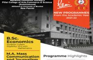 Introducing New Programmes - B.Sc. Econonics & M.A. Mass Communication and Journalism from the Academic Year 2021-22
